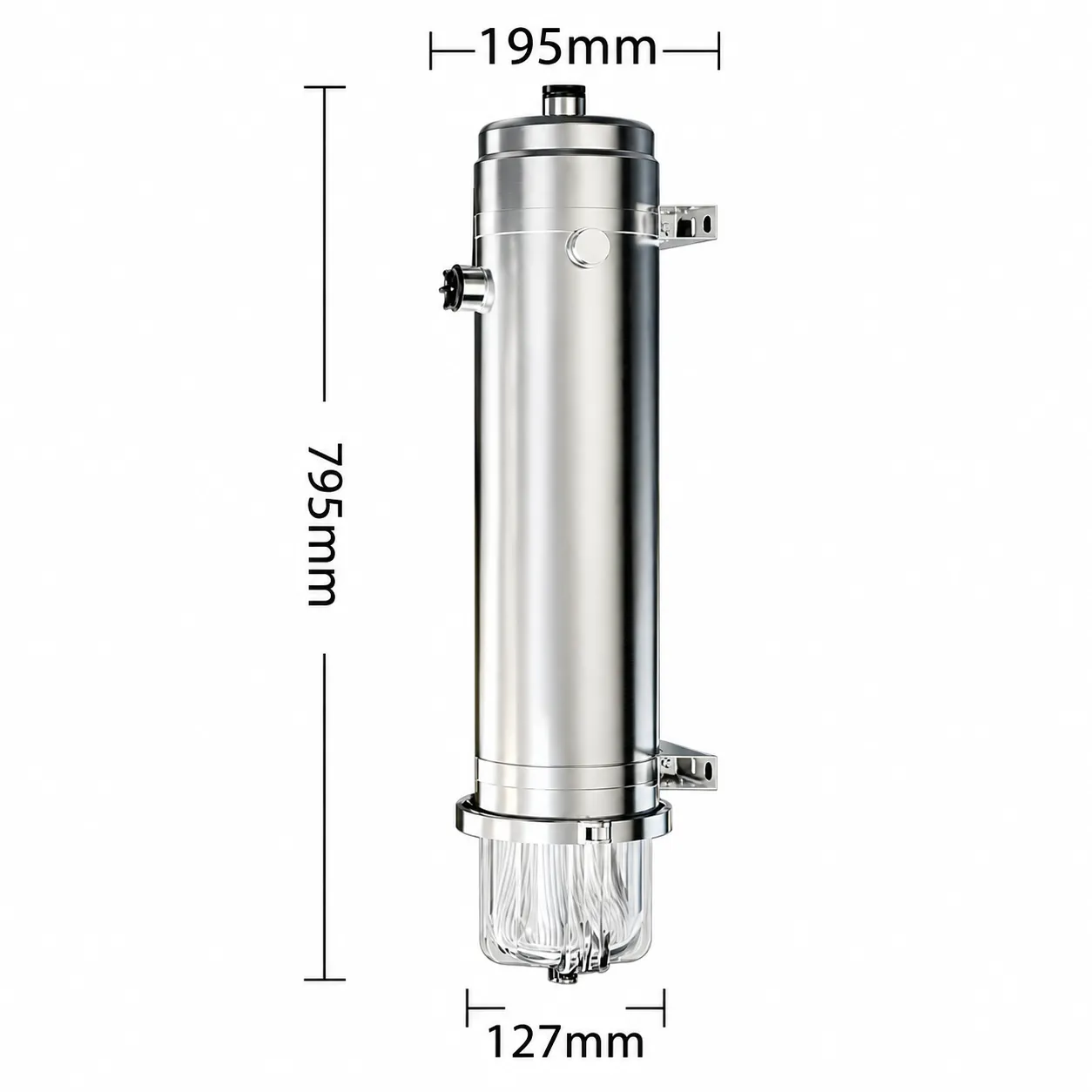 127 Series Visual Quick-Release Clamp Whole House Ultrafiltration Water Purifier