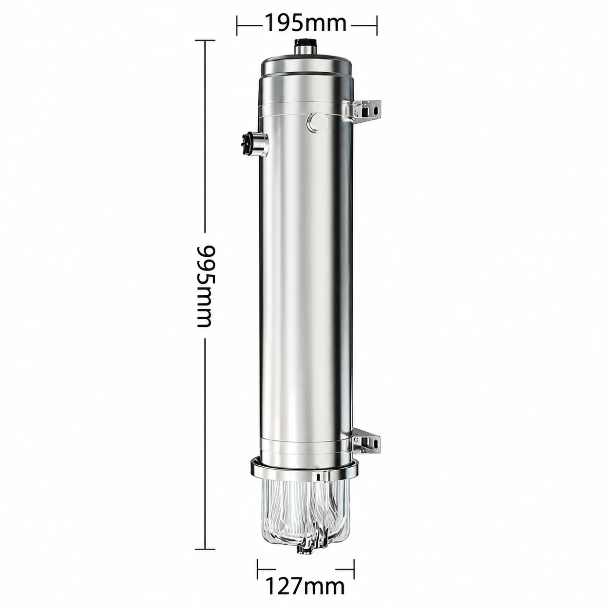 127 Series Visual Quick-Release Clamp Whole House Ultrafiltration Water Purifier