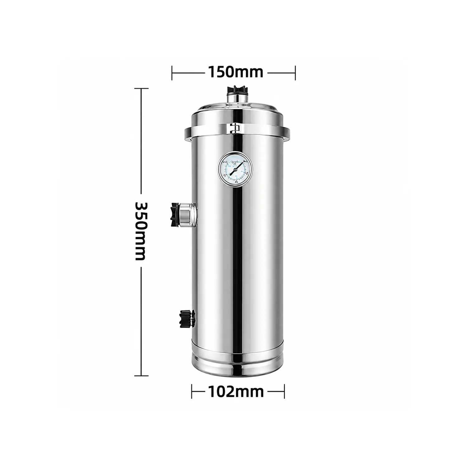 Vertical Stainless Steel PVDF Ultrafiltration Water Purifier – 102 / 159 / 203 Series