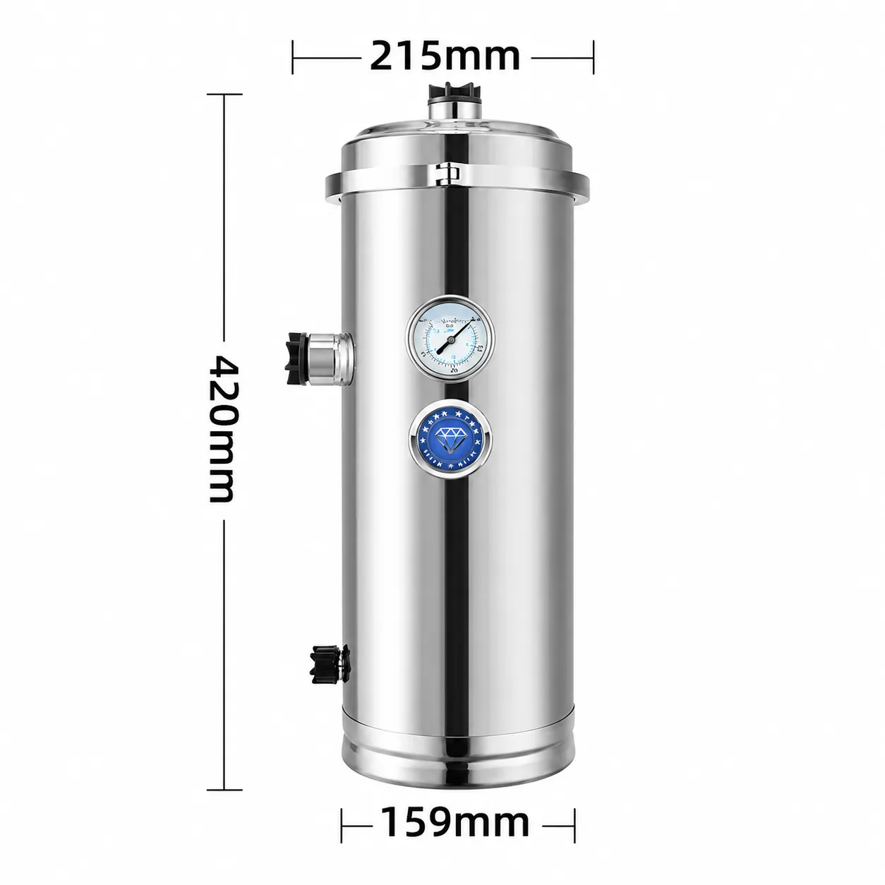 Vertical Stainless Steel PVC Ultrafiltration Water Purifier – 102 / 159 / 203 Series