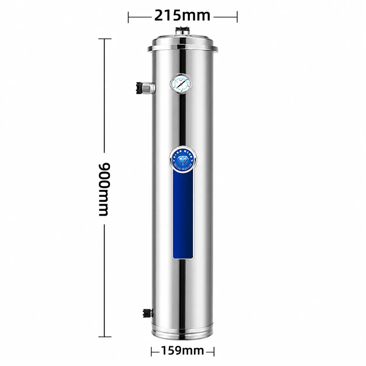 Vertical Stainless Steel PVC Ultrafiltration Water Purifier – 102 / 159 / 203 Series